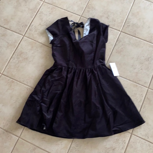 Lauren James Dresses & Skirts - NWT Lauren James velvet fit and flare dress ribbon sz lg